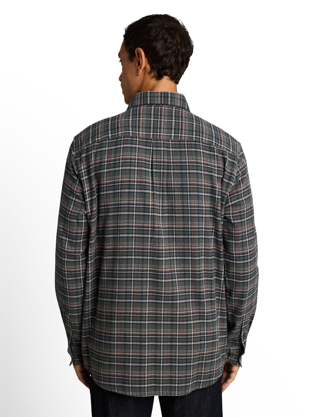 comfort checked shirt, green based blue mint check 40688 Bild 4