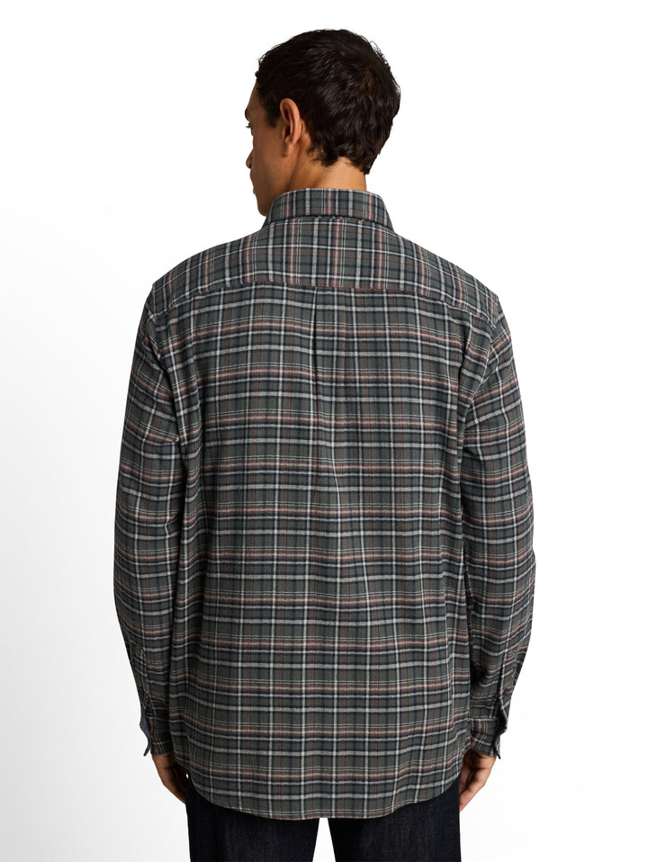 comfort checked shirt, green based blue mint check 40688 Bild 4