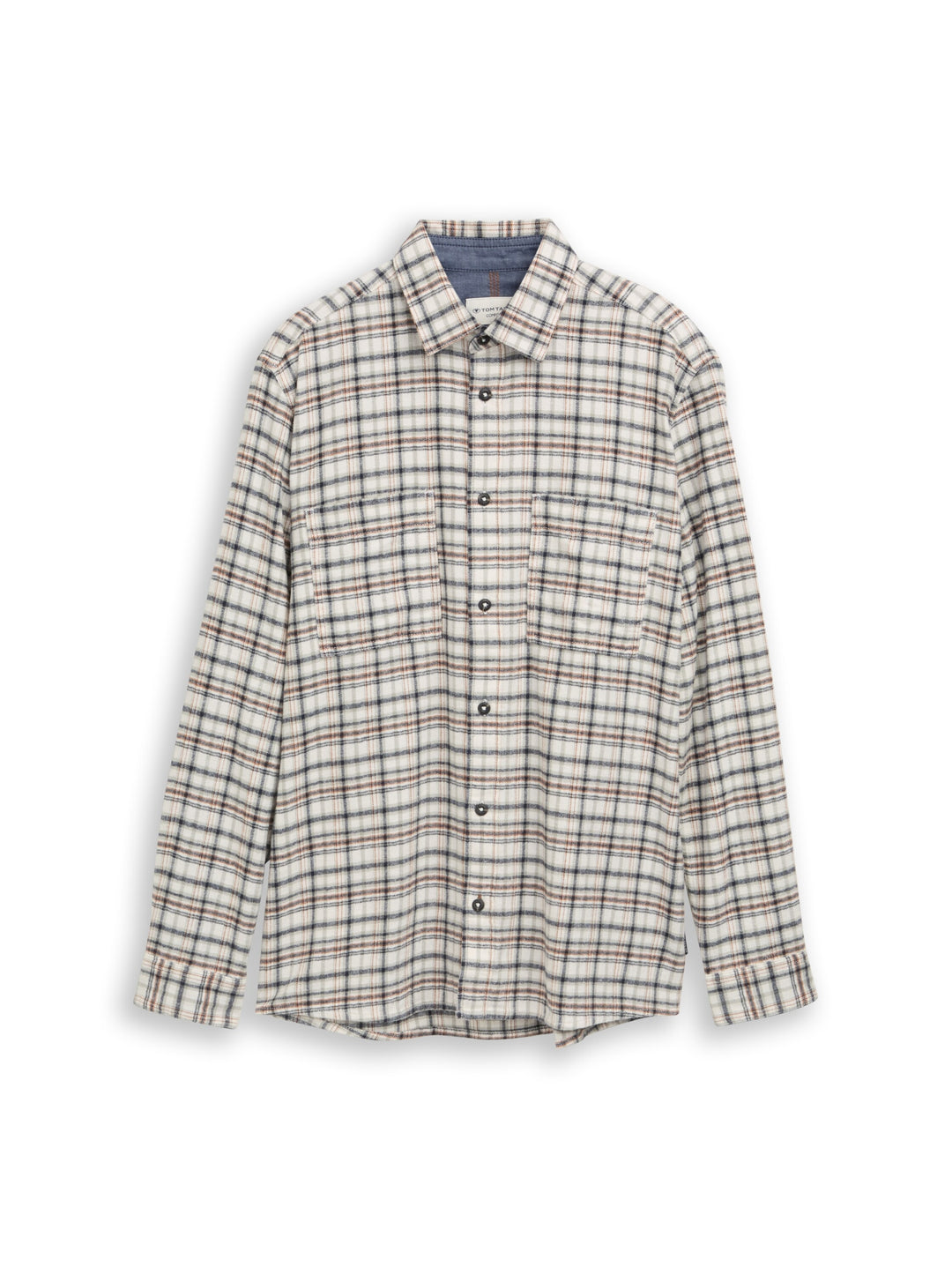 comfort checked shirt, white based mint check 40684 Bild 1