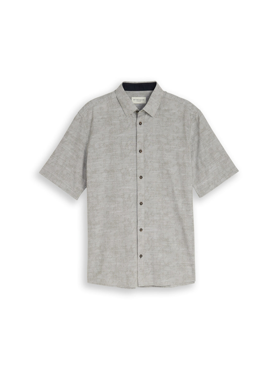 comfort printed shirt, greyish olive tonal design 39660 Bild 1