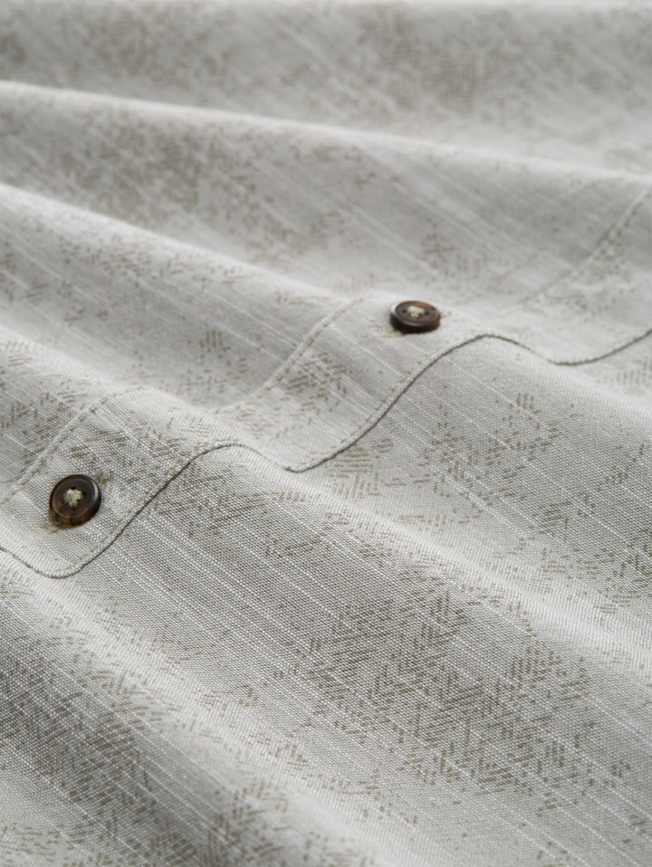comfort printed shirt, greyish olive tonal design 39660 Bild 2