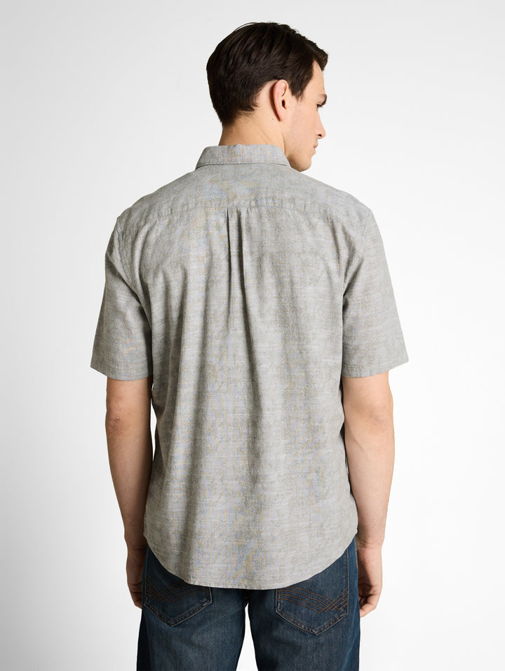 comfort printed shirt, greyish olive tonal design 39660 Bild 4