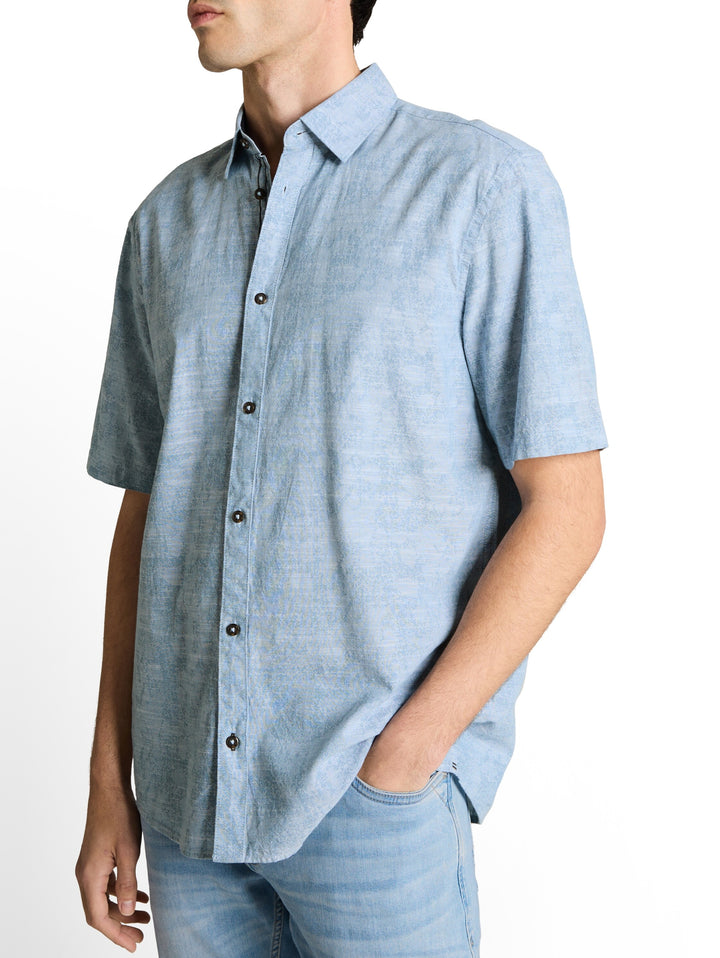 comfort printed shirt, light blue tonal design 39662 Bild 6