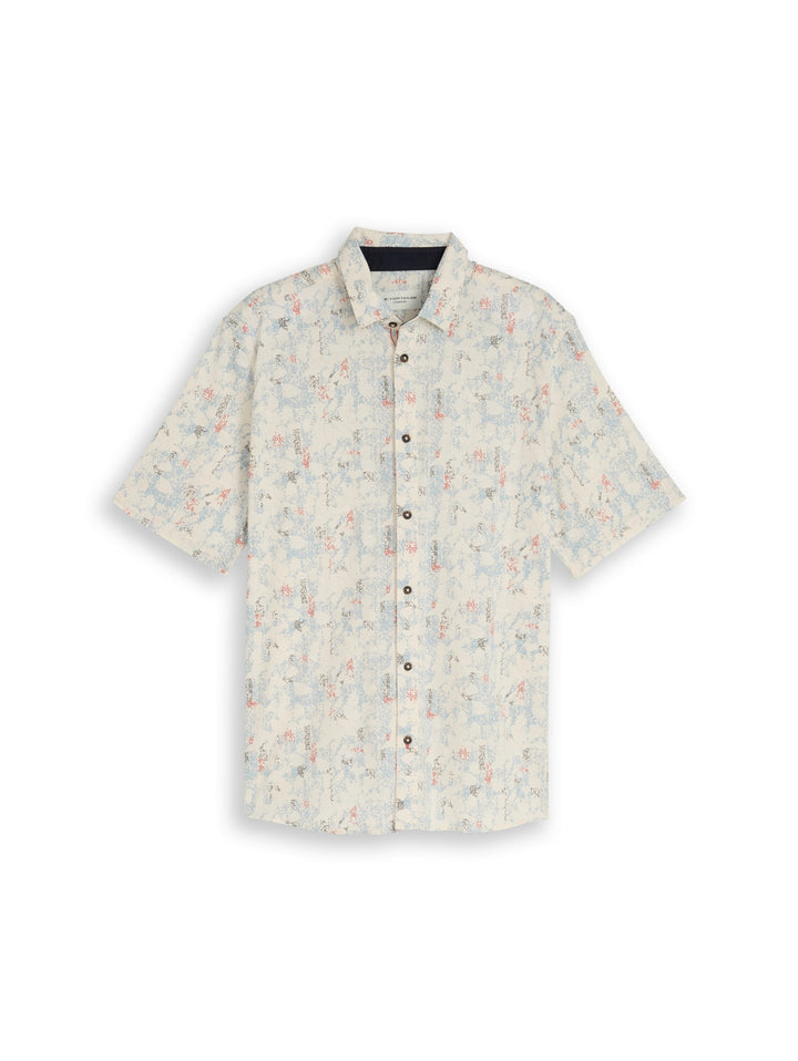 comfort printed shirt, offwhite structure design 39485 Bild 1