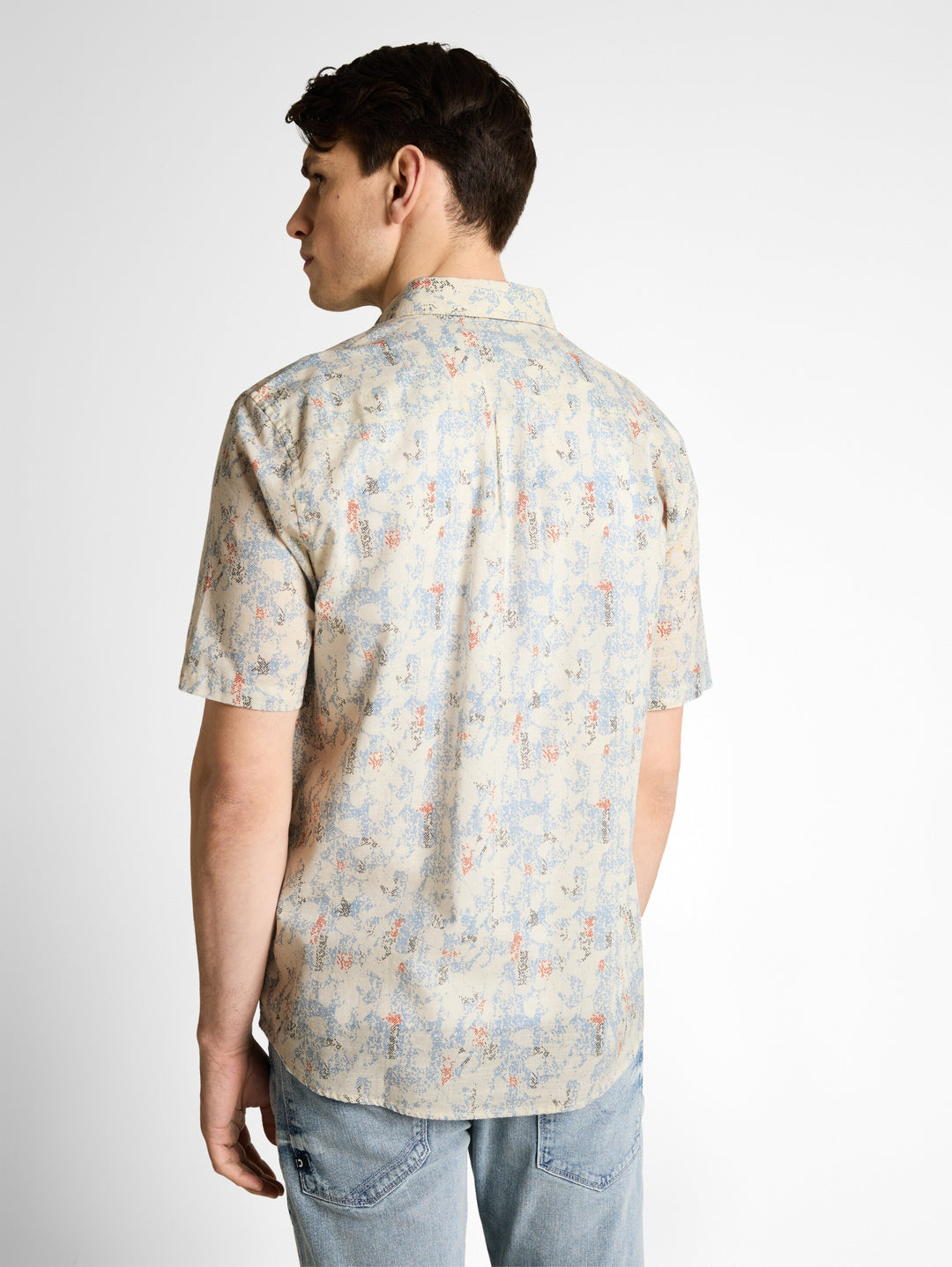 comfort printed shirt, offwhite structure design 39485 Bild 4