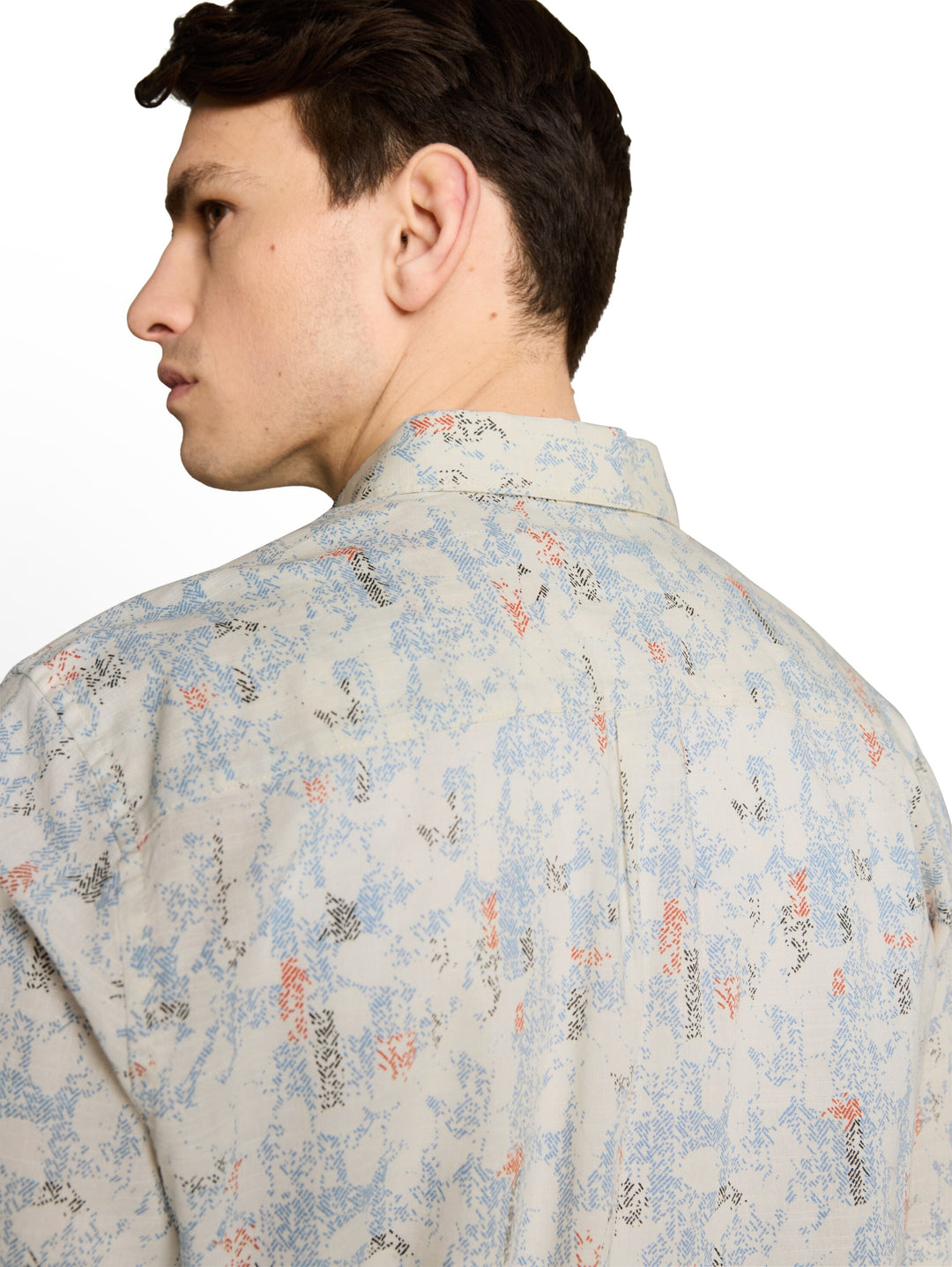 comfort printed shirt, offwhite structure design 39485 Bild 5