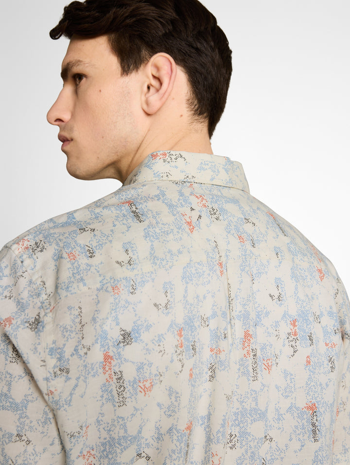 comfort printed shirt, offwhite structure design 39485 Bild 5