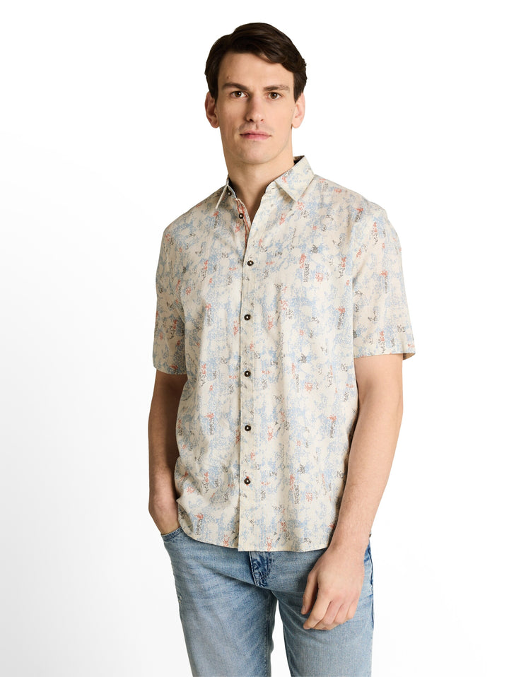 comfort printed shirt, offwhite structure design 39485 Bild 6