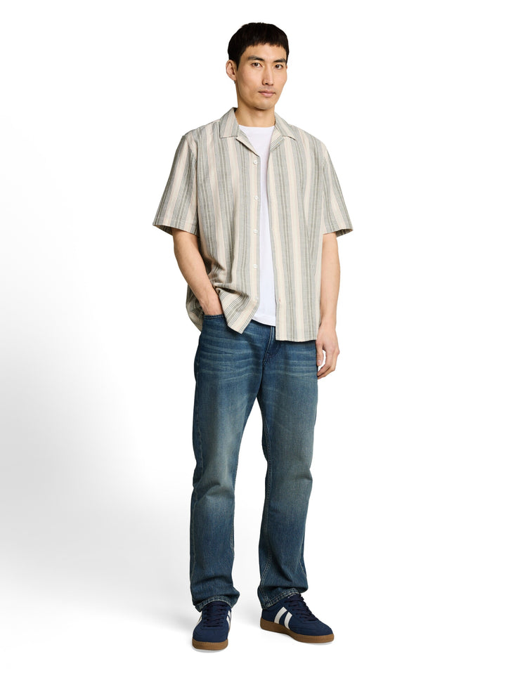 comfort striped shirt, olive multicolor stripe 39597 Bild 3