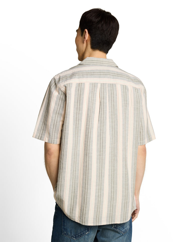 comfort striped shirt, olive multicolor stripe 39597 Bild 4