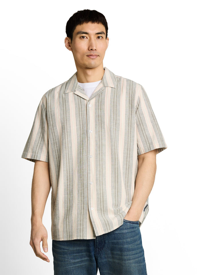 comfort striped shirt, olive multicolor stripe 39597 Bild 5