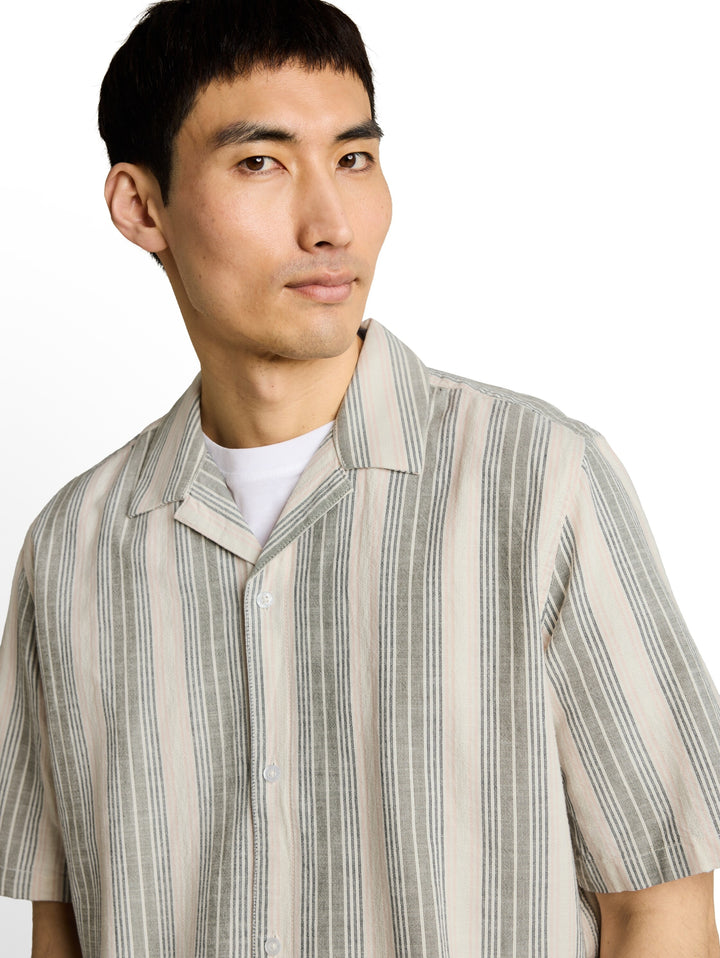 comfort striped shirt, olive multicolor stripe 39597 Bild 6