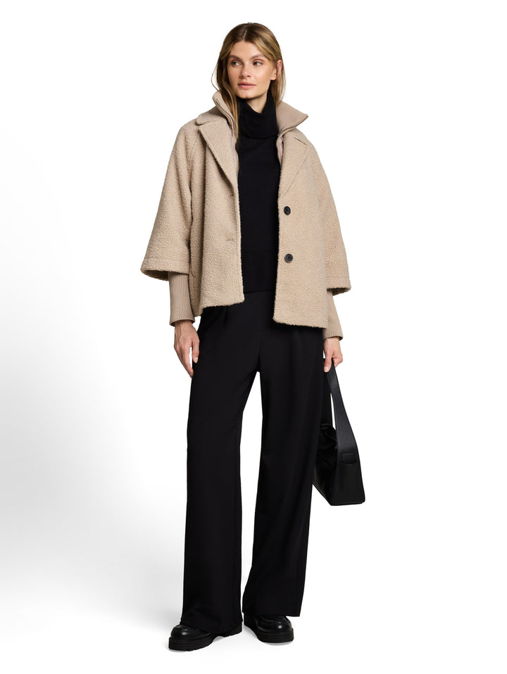 cosy cape jacket, soft taupe grey boucle 39720 Bild 3