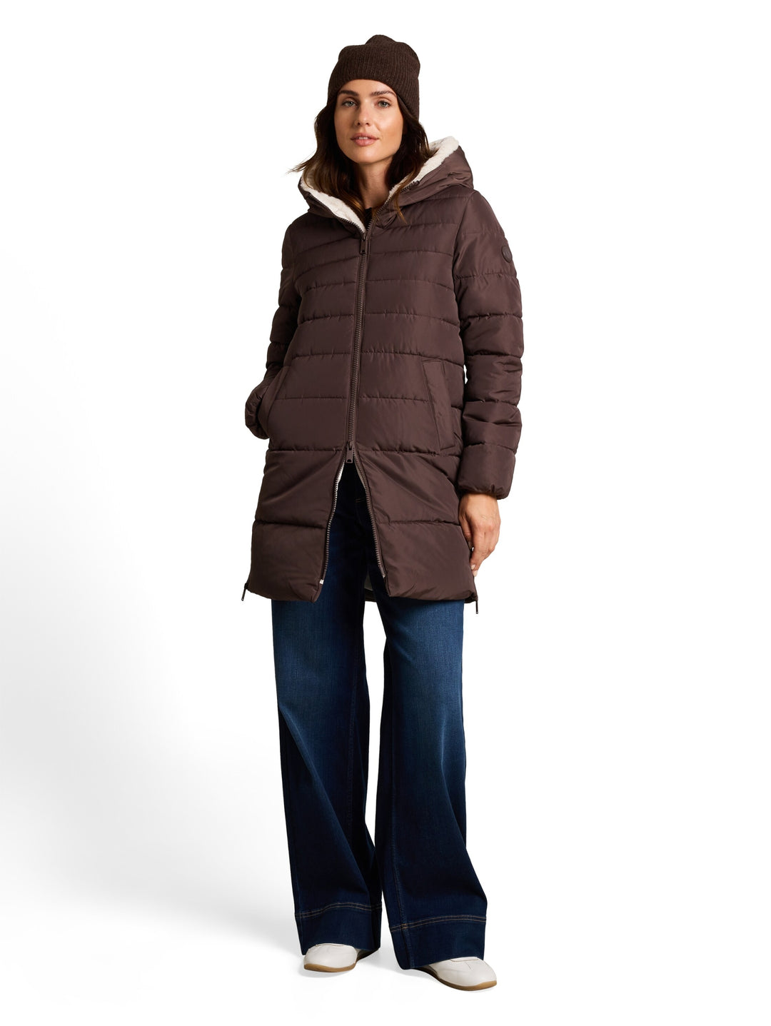 cosy puffer coat, java dark brown 13234 Bild 3
