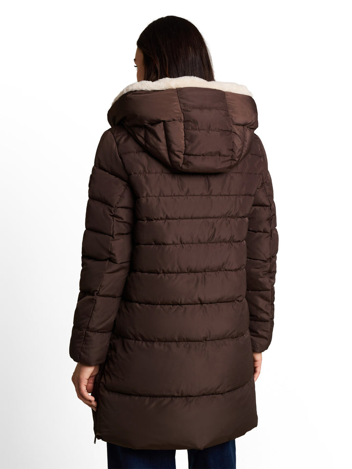 cosy puffer coat, java dark brown 13234 Bild 4