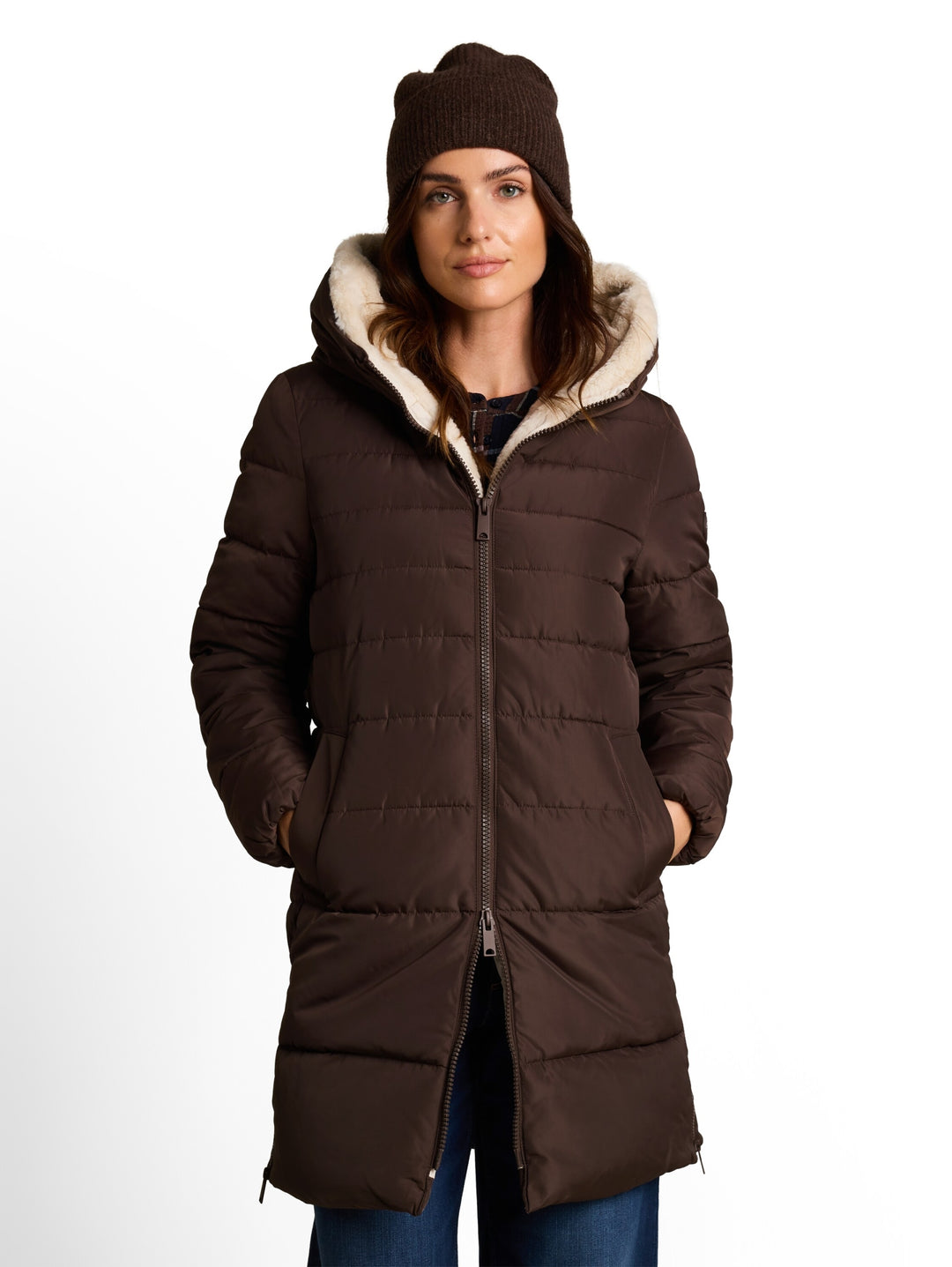 cosy puffer coat, java dark brown 13234 Bild 5
