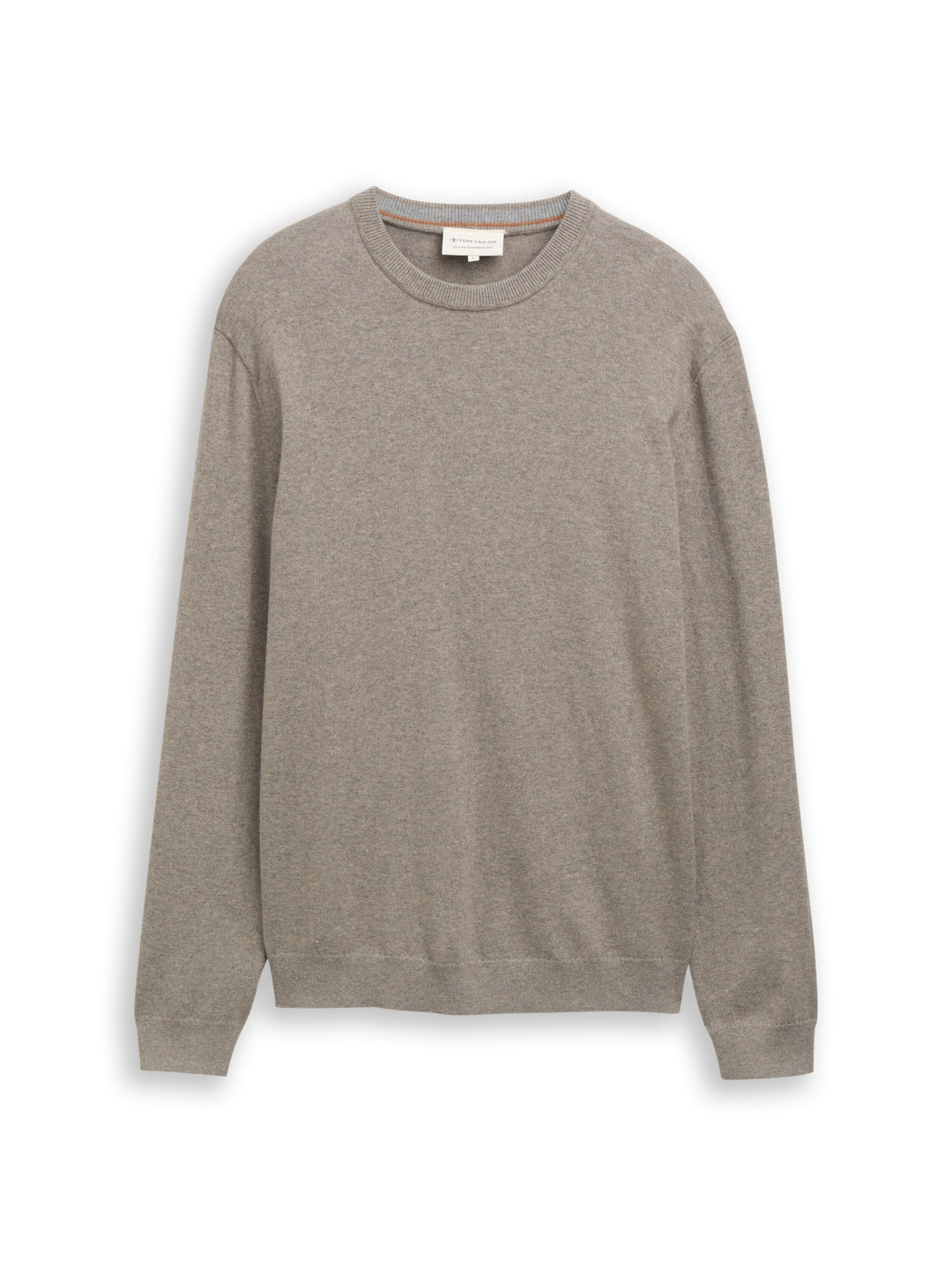 cotton cashmere crew neck knit, Driftwood Taupe Melangé 10368 Bild 7