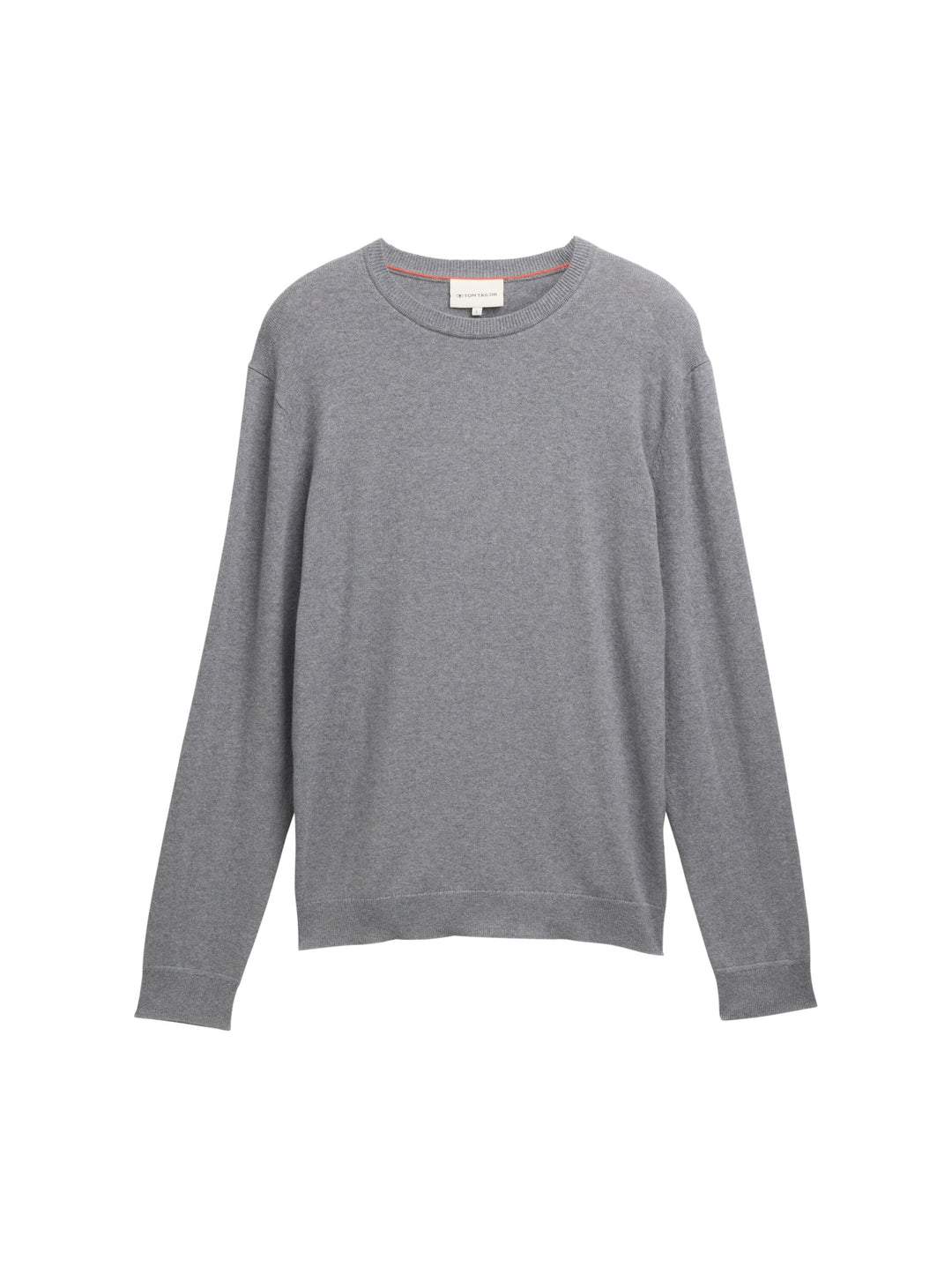 cotton cashmere crewneck knit, classic dark grey melange 38679 Bild 1