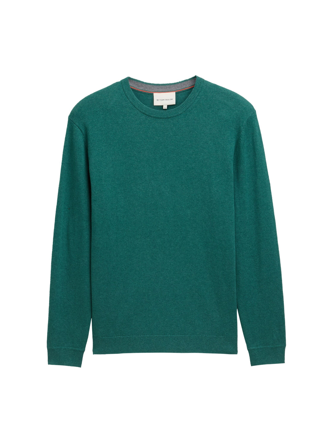 cotton cashmere crewneck knit, jasper green melange 38681 Bild 1