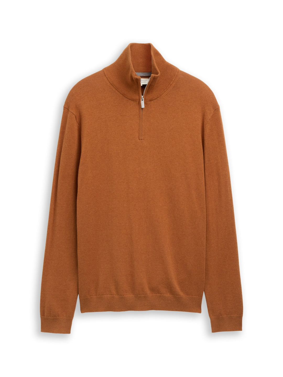 cotton cashmere troyer knit, camel brown melange 41006 Bild 1