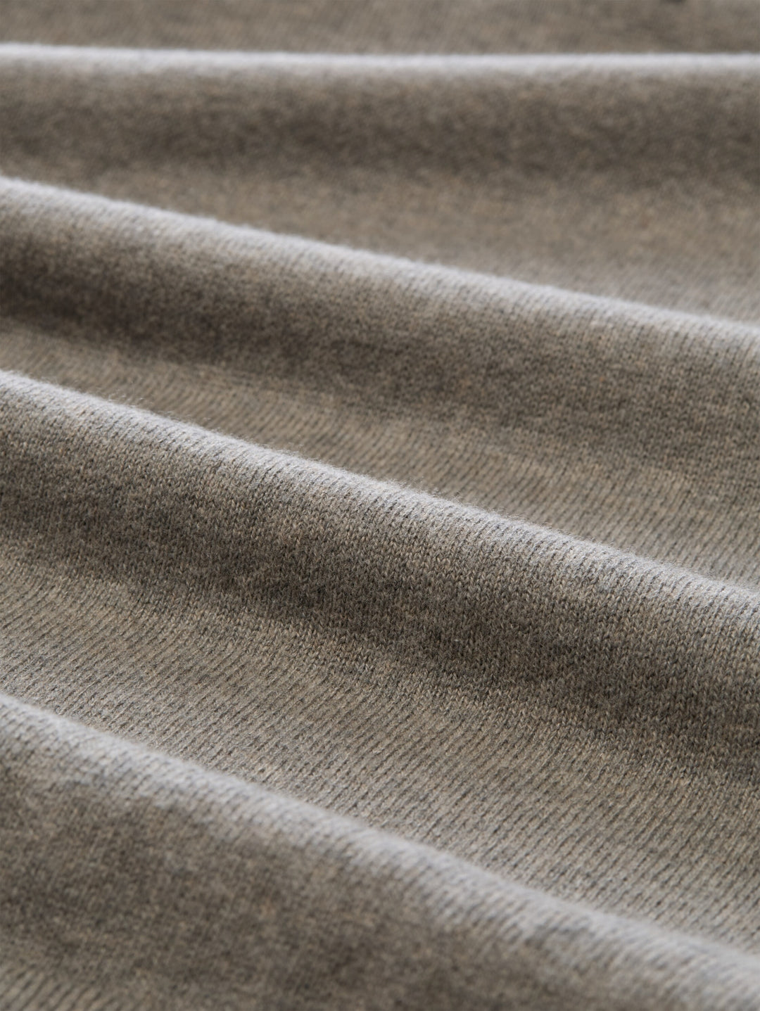 cotton cashmere troyer knit, Driftwood Taupe Melangé 10368 Bild 2