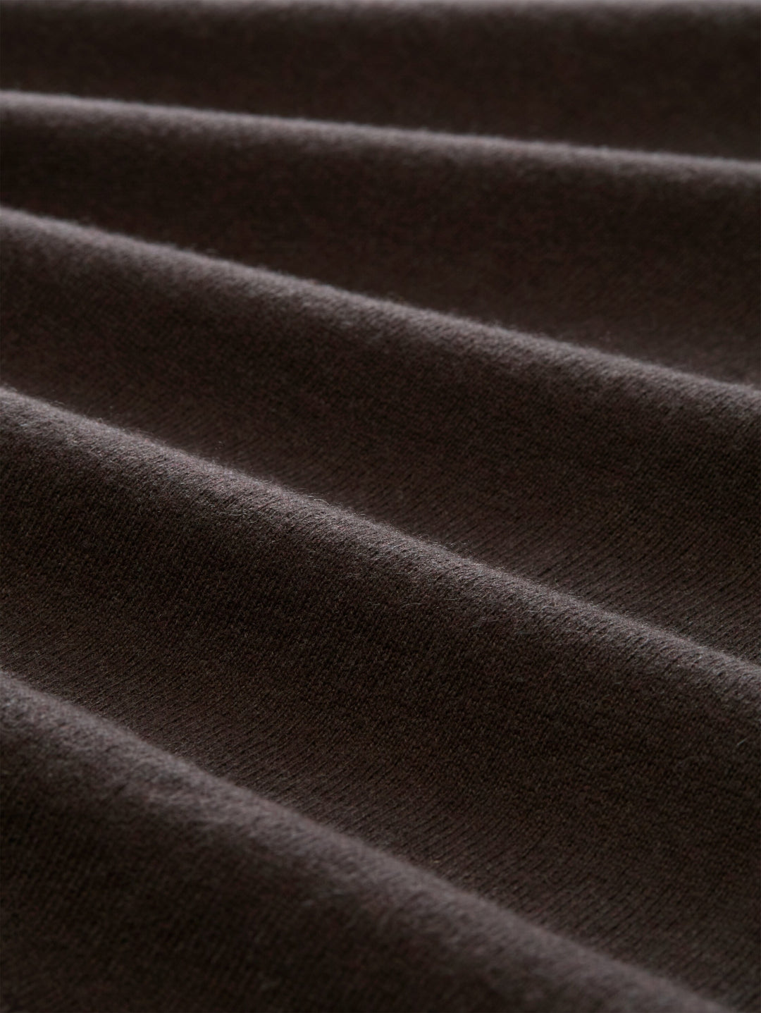 cotton cashmere troyer knit, dark chocolate brown melange 40781 Bild 2
