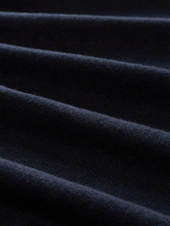 cotton cashmere turtle neck kn, Knitted Navy Melange 13160 Bild 2