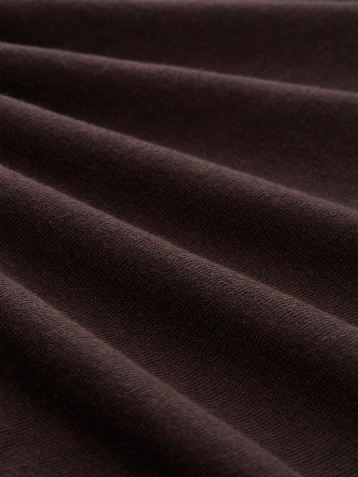 cotton cashmere turtle neck kn, dark chocolate brown melange 40781 Bild 2