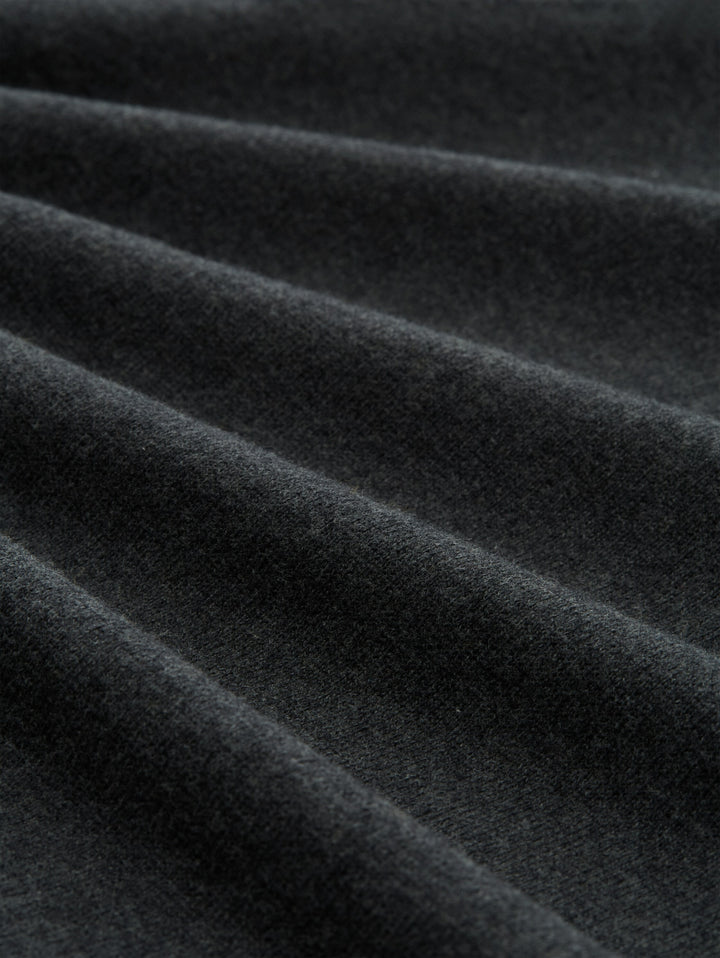 cotton cashmere zip jacket, Black Grey Melange 10617 Bild 2