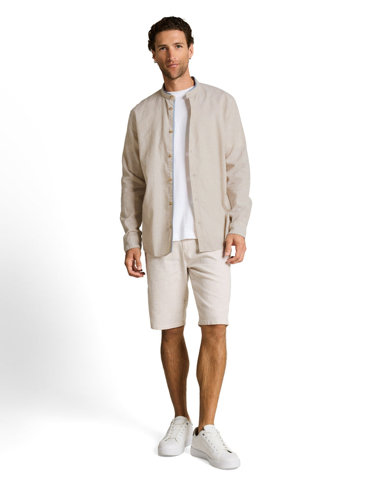 cotton linen shirt, cashew beige chambray 39587 Bild 3