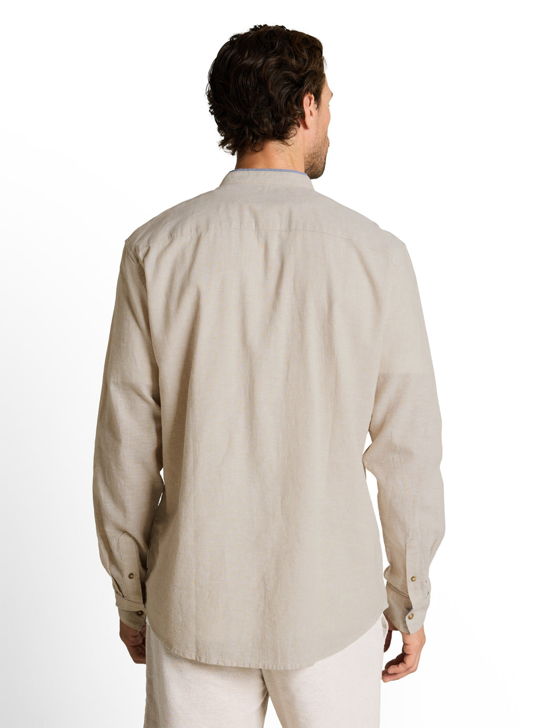 cotton linen shirt, cashew beige chambray 39587 Bild 4