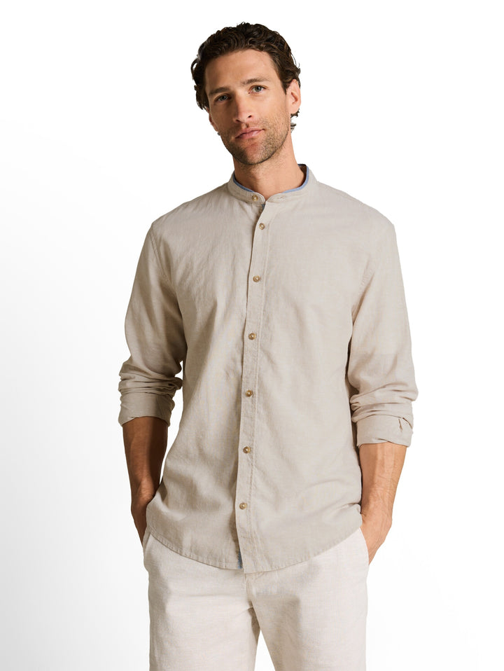 cotton linen shirt, cashew beige chambray 39587 Bild 5