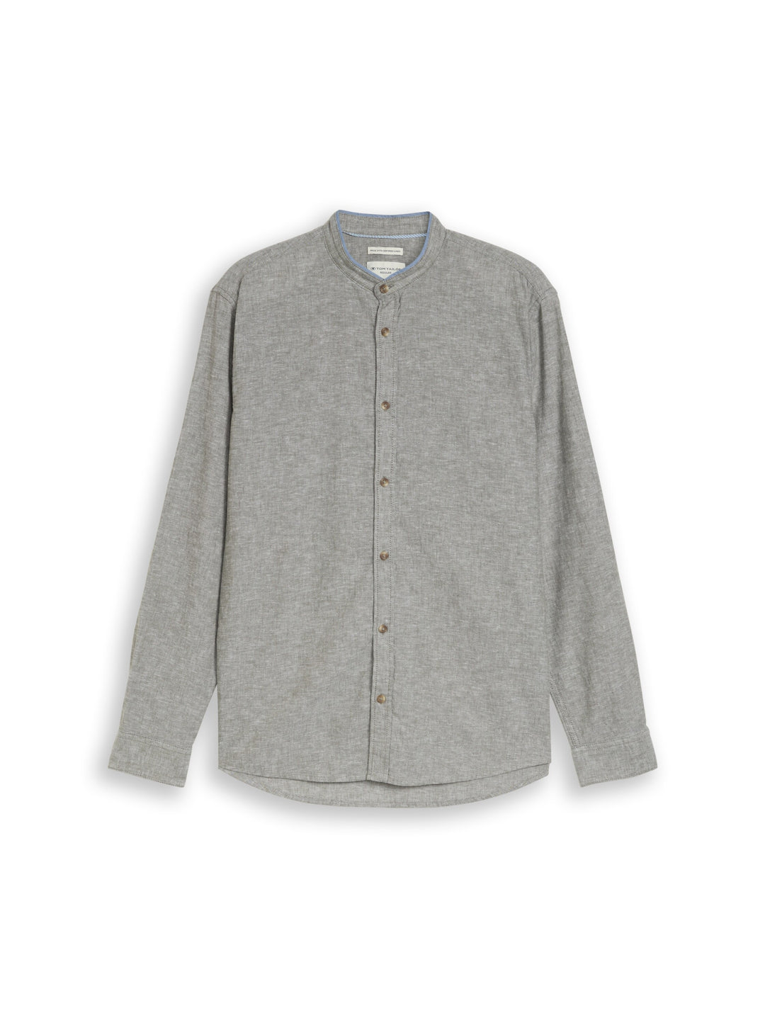 cotton linen shirt, faded leaf green chambray 39545 Bild 1