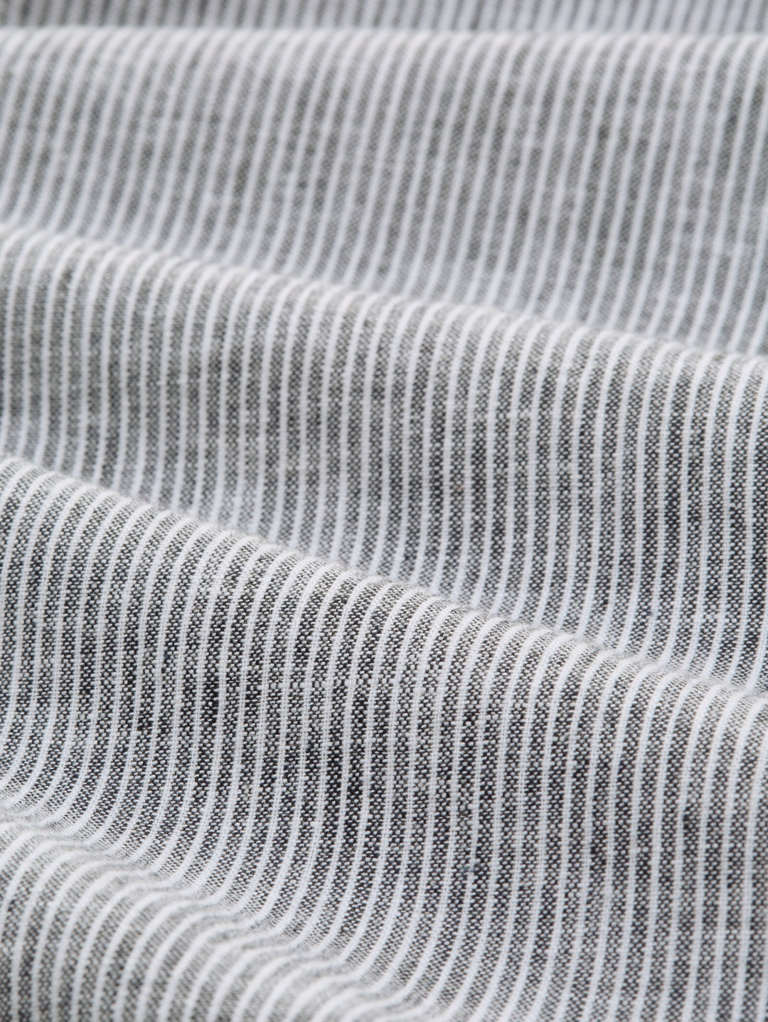 cotton linen shirt, navy white small stripe 39636 Bild 2