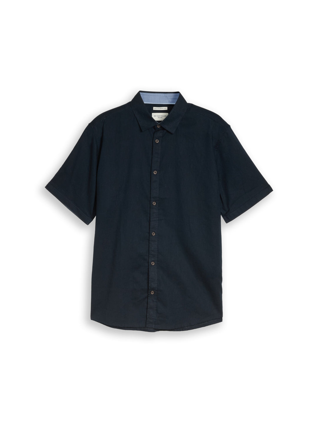 cotton linen shirt, sky captain blue 10668 Bild 1