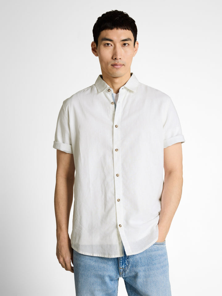 cotton linen shirt, White 20000 Bild 5