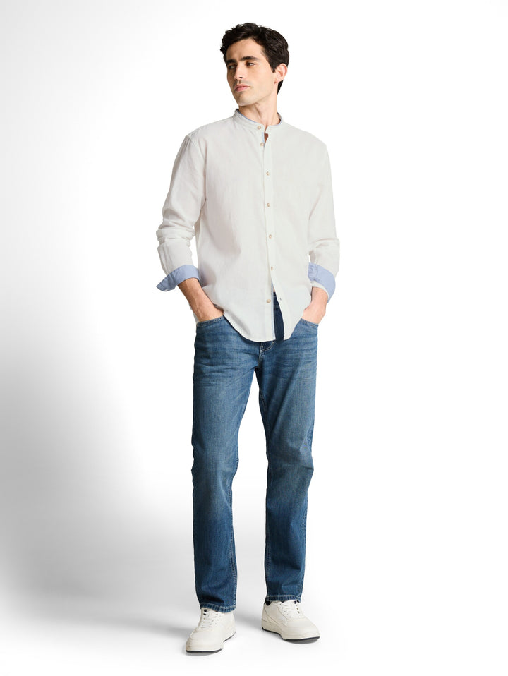 cotton linen shirt, White 20000 Bild 3
