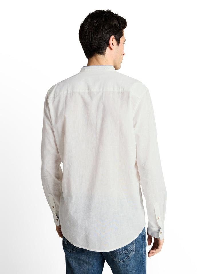 cotton linen shirt, White 20000 Bild 4