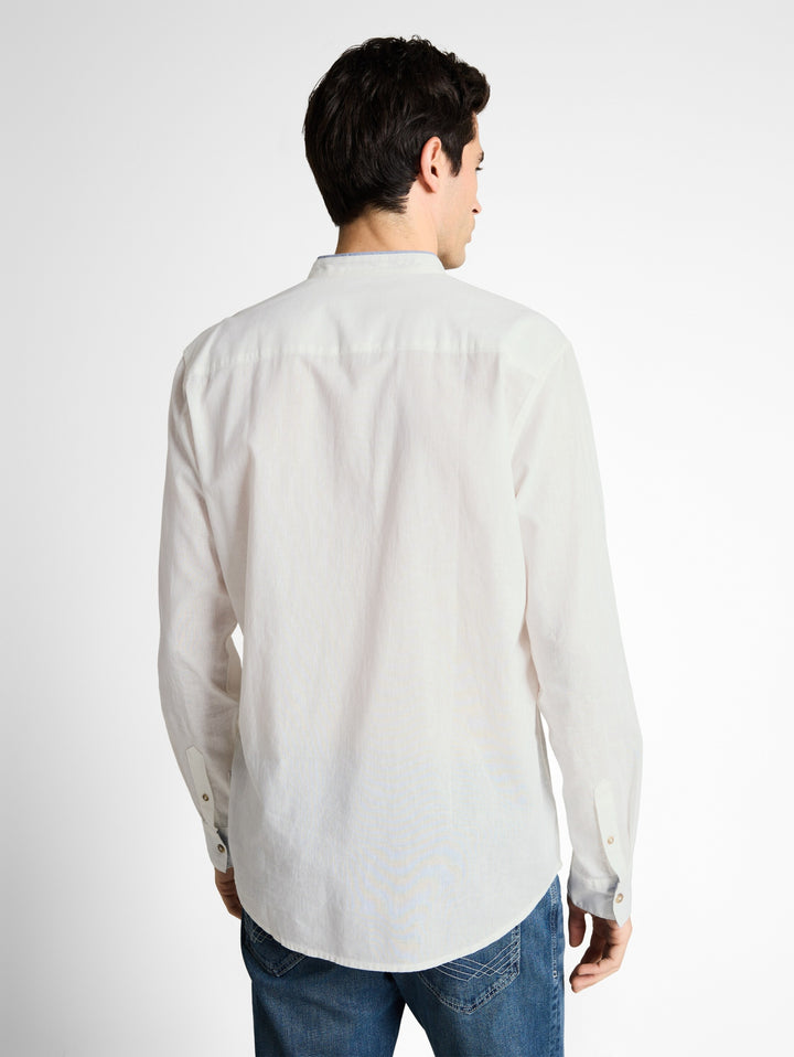 cotton linen shirt, White 20000 Bild 4