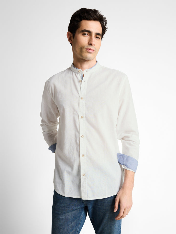 cotton linen shirt, White 20000 Bild 5