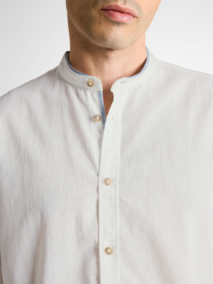 cotton linen shirt, White 20000 Bild 6