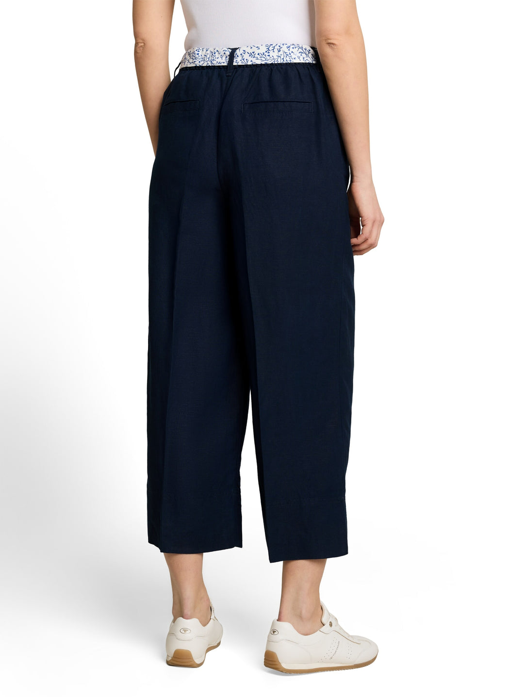 culotte linen pants, sky captain blue 10668 Bild 4