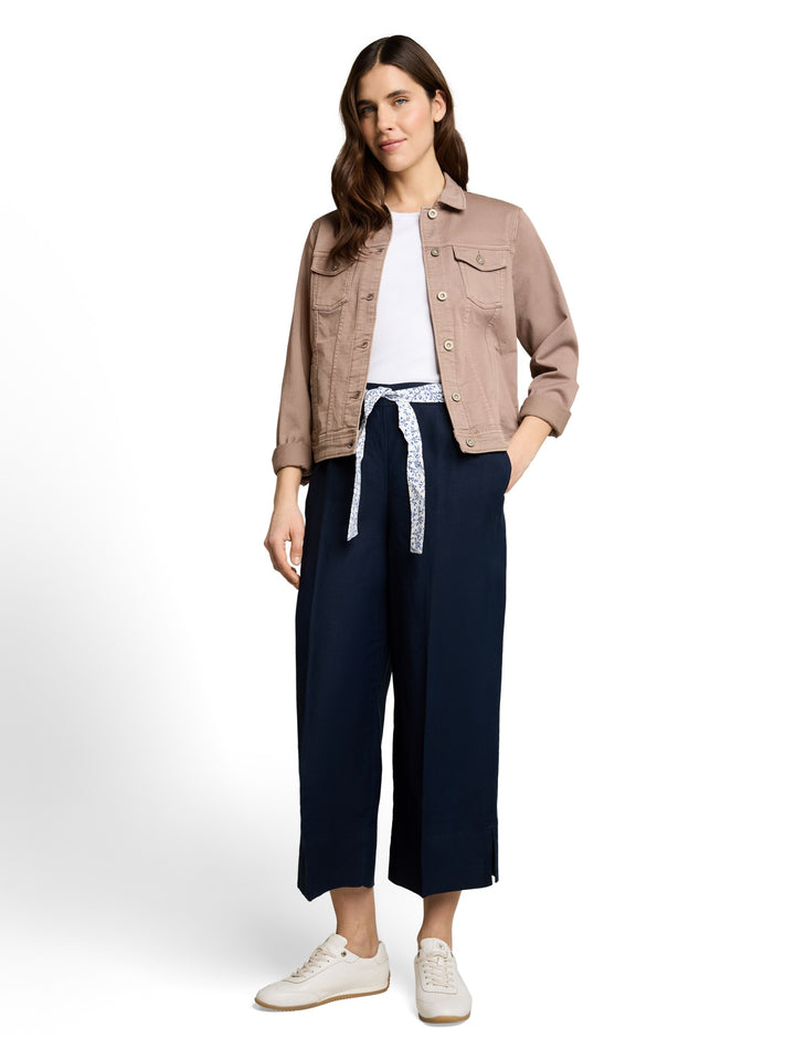 culotte linen pants, sky captain blue 10668 Bild 5