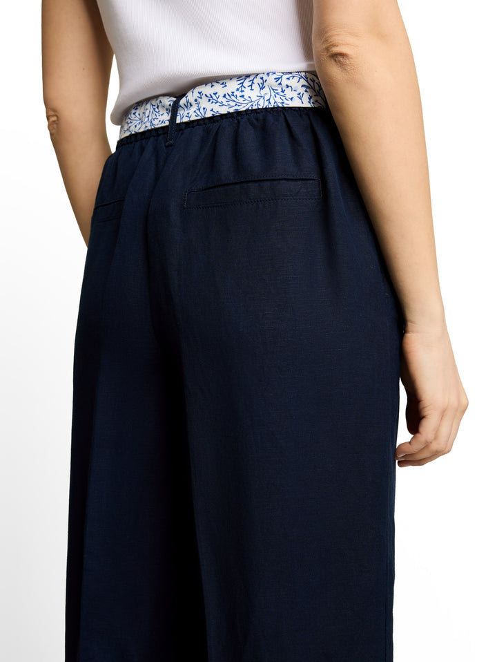 culotte linen pants, sky captain blue 10668 Bild 6