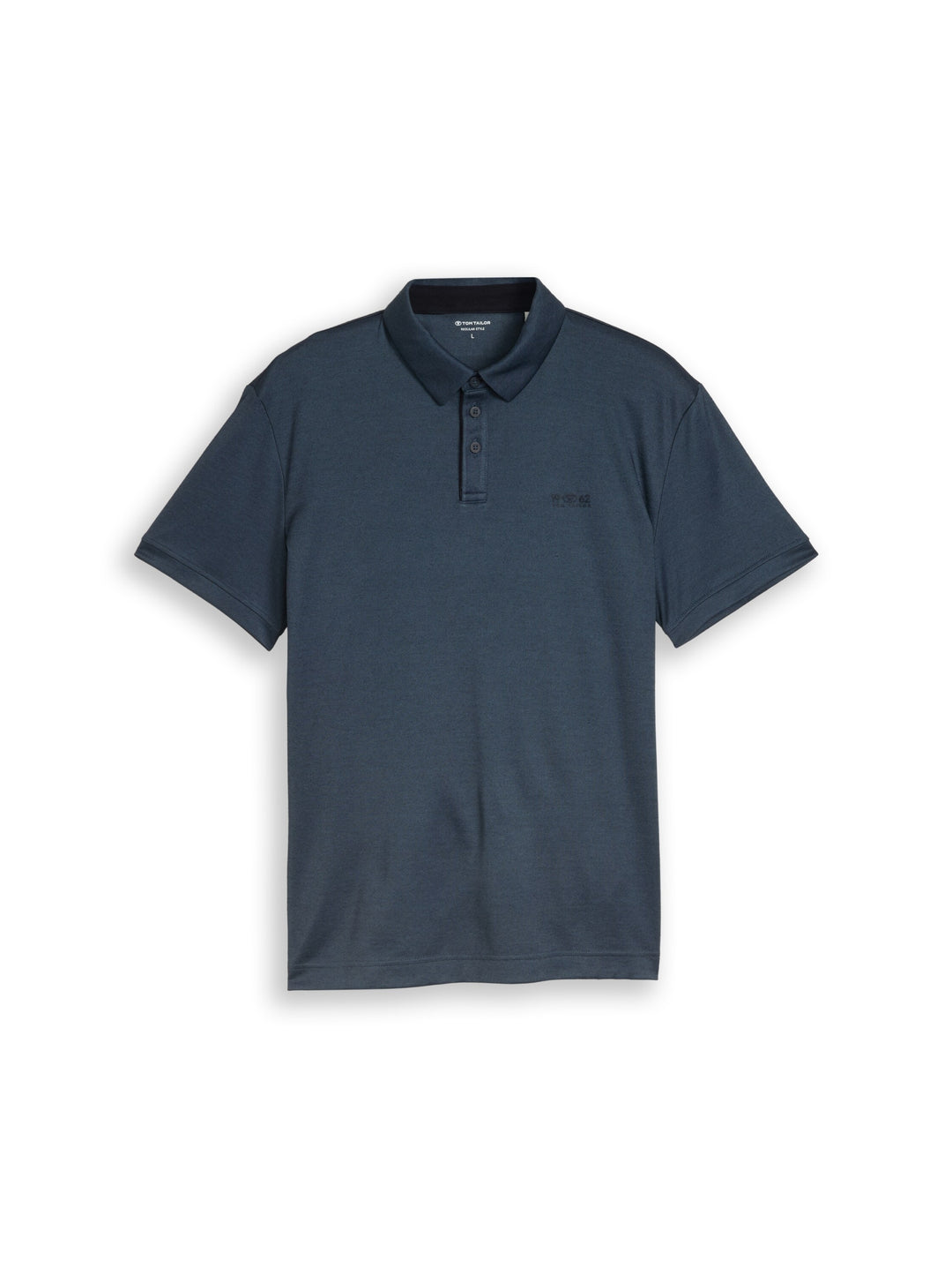 decorated polo, navy two tone pique 18059 Bild 1