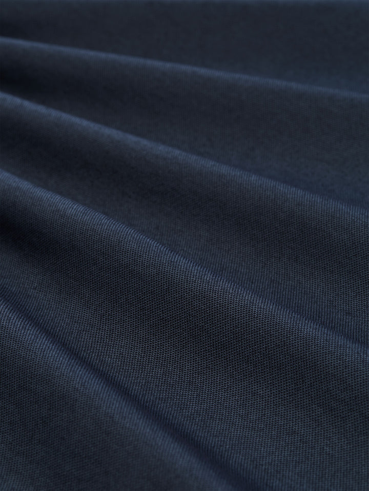 decorated polo, navy two tone pique 18059 Bild 2