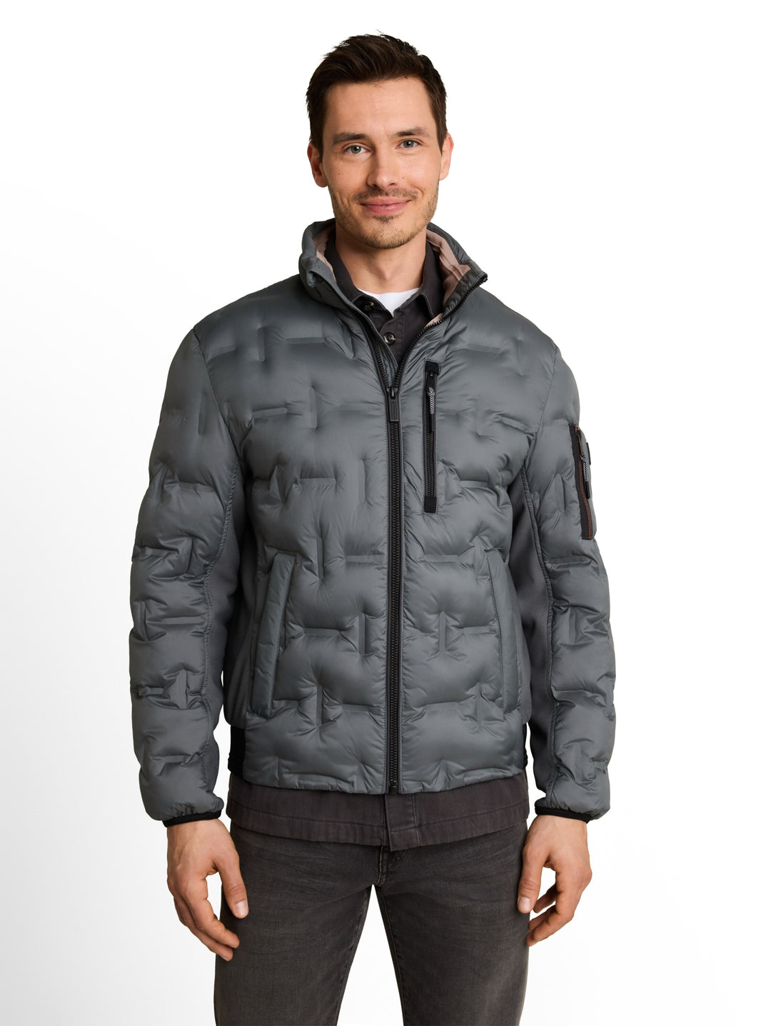 decorative hybrid jacket, Darkest Olive 14406 Bild 5