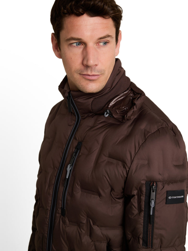 decorative hybrid jacket, java dark brown 13234 Bild 5