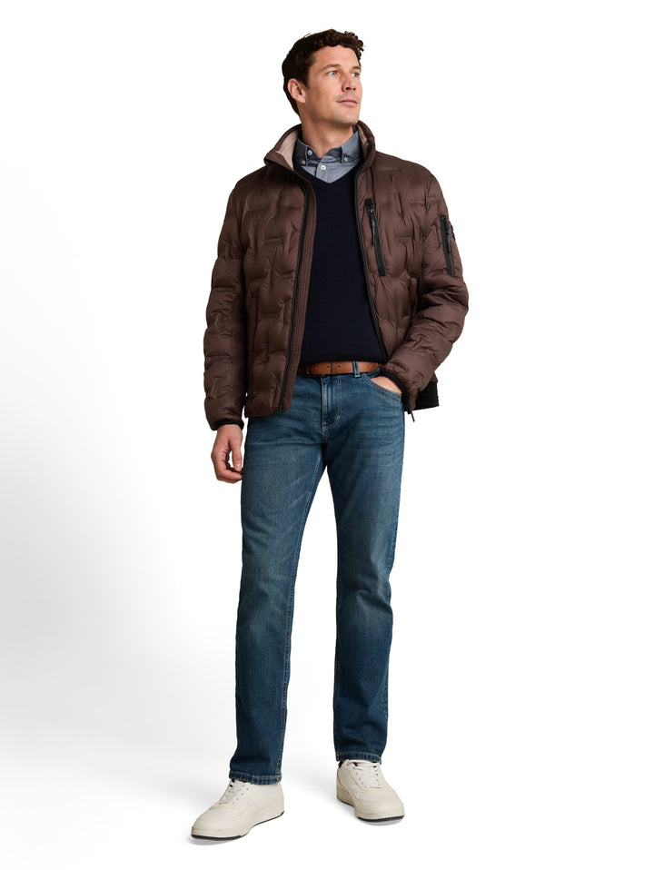 decorative hybrid jacket, java dark brown 13234 Bild 9