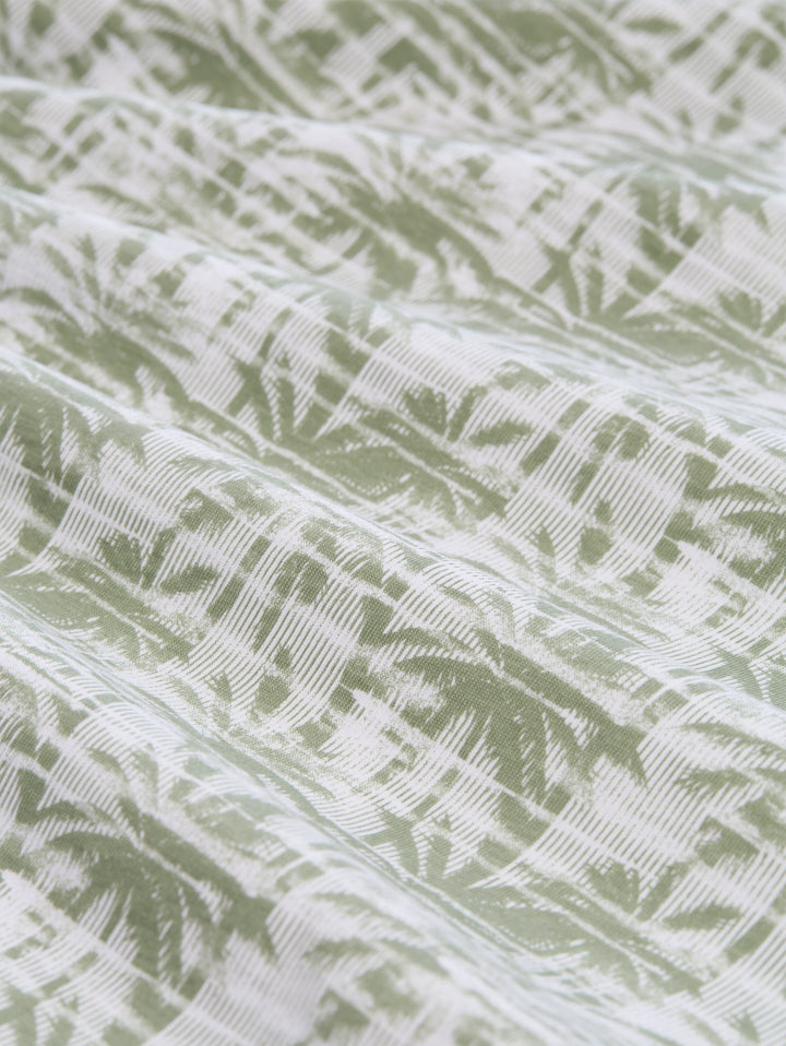 allover printed polo, sea spray stripy palm print 39499 Bild 2